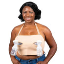 Pump Strap Hands Free Pumping and Nursing Bra - Cream Plus