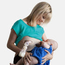 Pump Strap Hands Free Pumping and Nursing Bra - Cream Plus