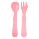 Re-Play Recycled Fork and Spoon Set - Baby Pink