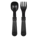 Re-Play Recycled Fork and Spoon Set - Black