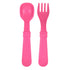 Re-Play Recycled Fork and Spoon Set - Bright Pink