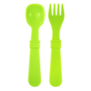 Re-Play Recycled Fork and Spoon Set - Green