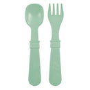 Re-Play Recycled Fork and Spoon Set - Sage