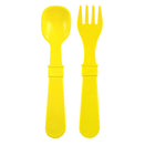 Re-Play Recycled Fork and Spoon Set - Yellow
