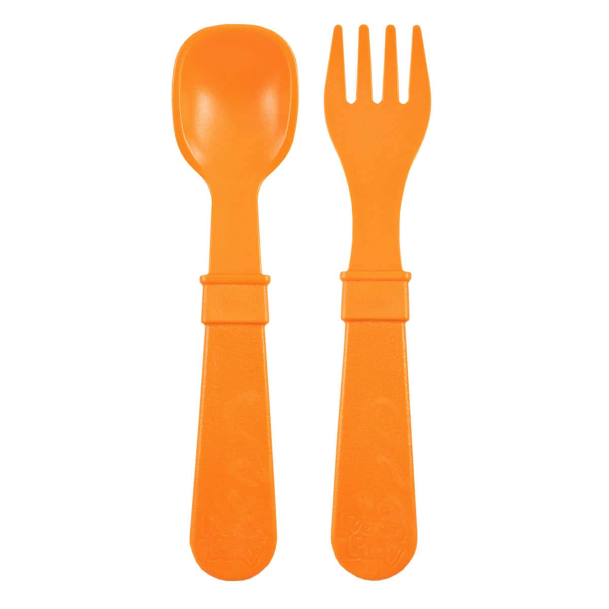 Re-Play Recycled Fork and Spoon Set - Orange