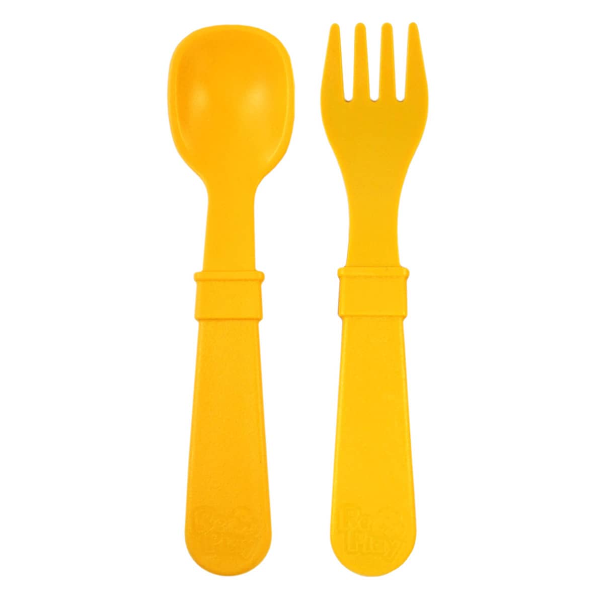 Re-Play Recycled Fork and Spoon Set - Sunny Yellow