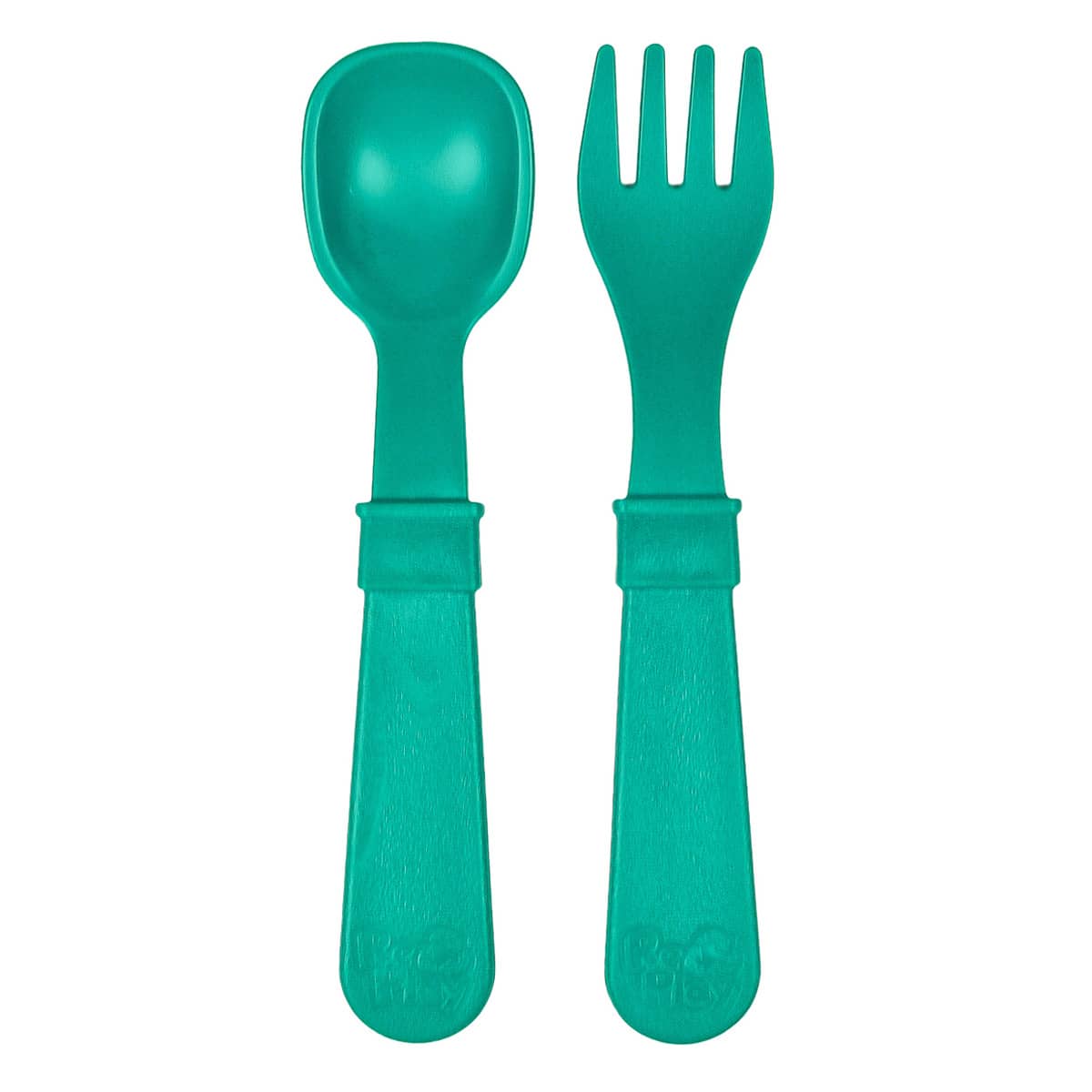 Re-Play Recycled Fork and Spoon Set - Teal