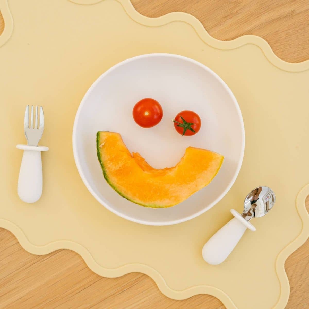 Rommer Toddler Cutlery Set - Crème