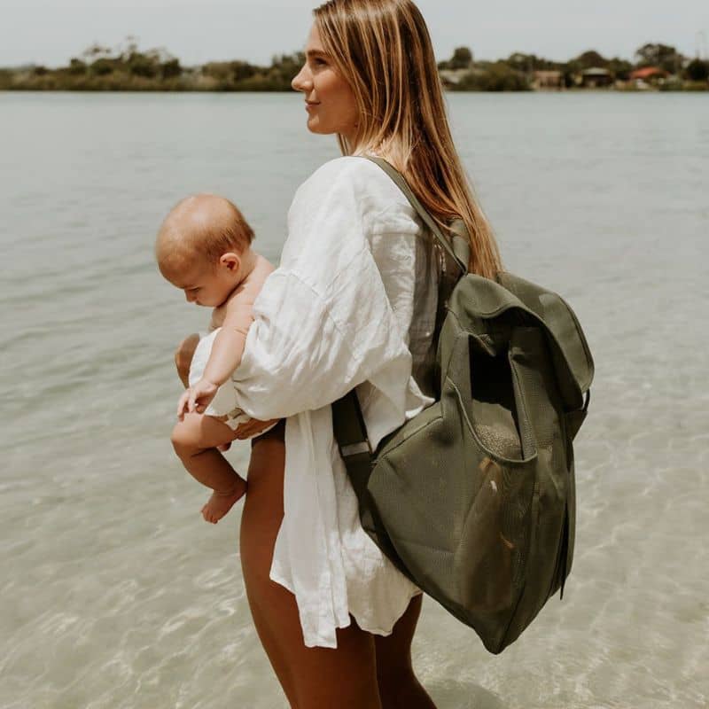 Sande Kids Beach Hauler - Mesh Backpack - Pandanus