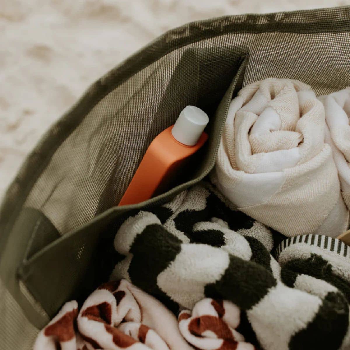 Sande Kids Beach Hauler - Mini Mesh Beach Bag – Pandanus