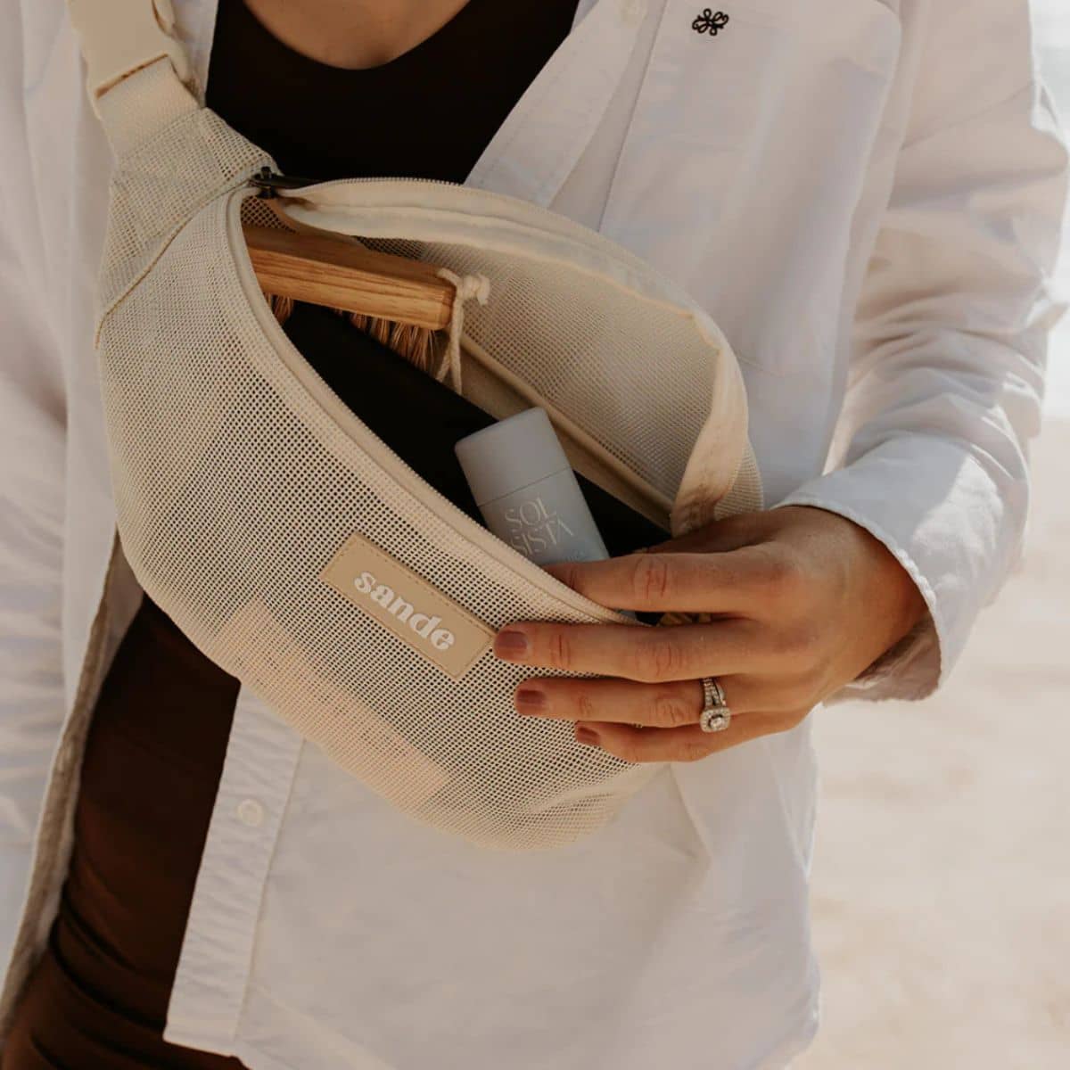 Sande Kids Essentials Crossbody Bag - Sand