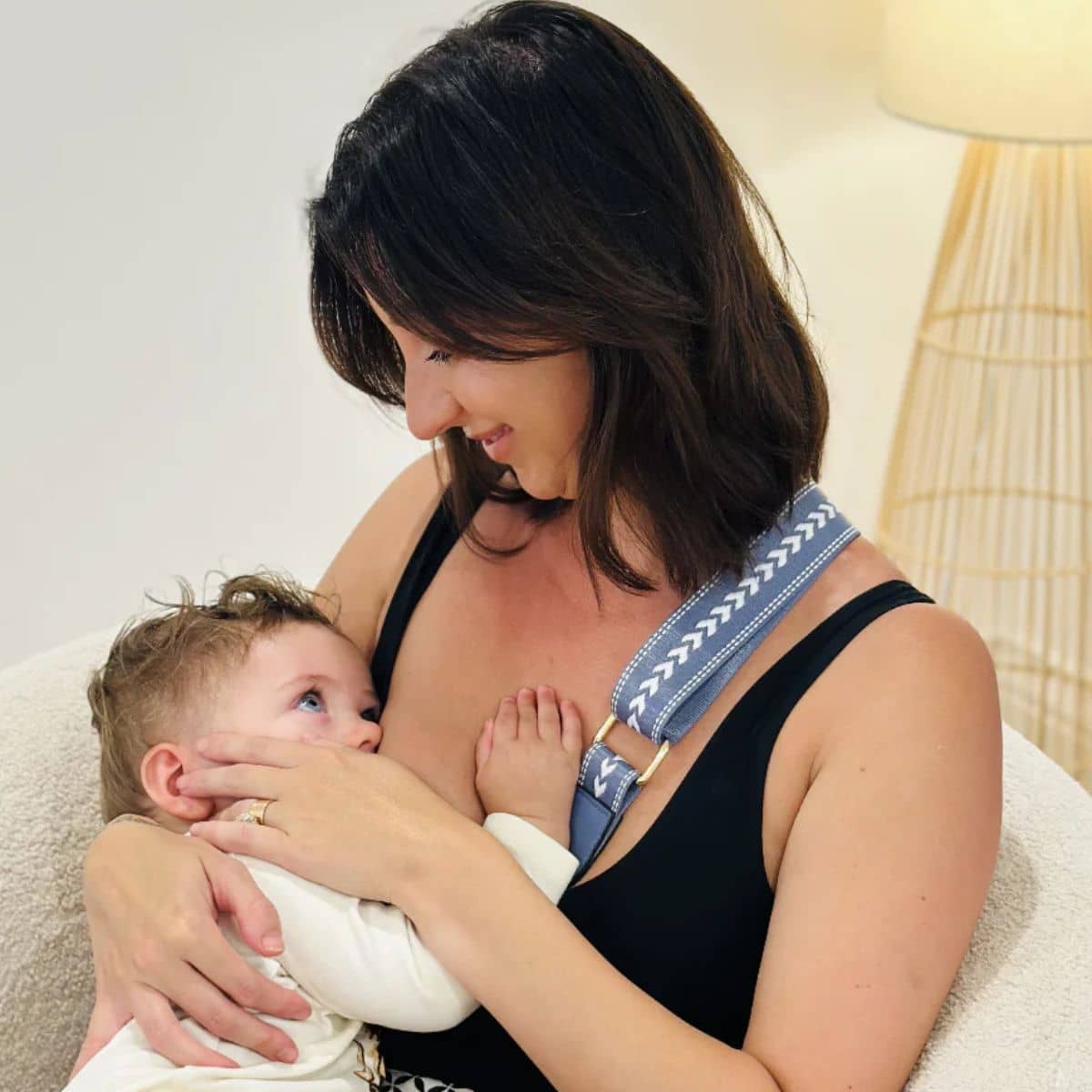 Simple Breastfeeding - Blissful Bond Boobie Pillow - Blue
