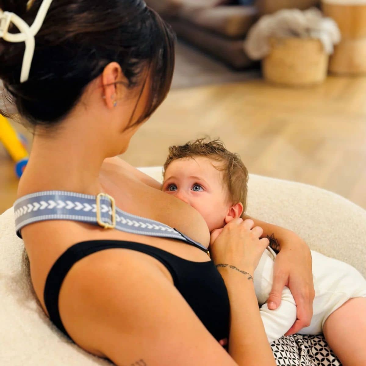 Simple Breastfeeding - Blissful Bond Boobie Pillow - Blue