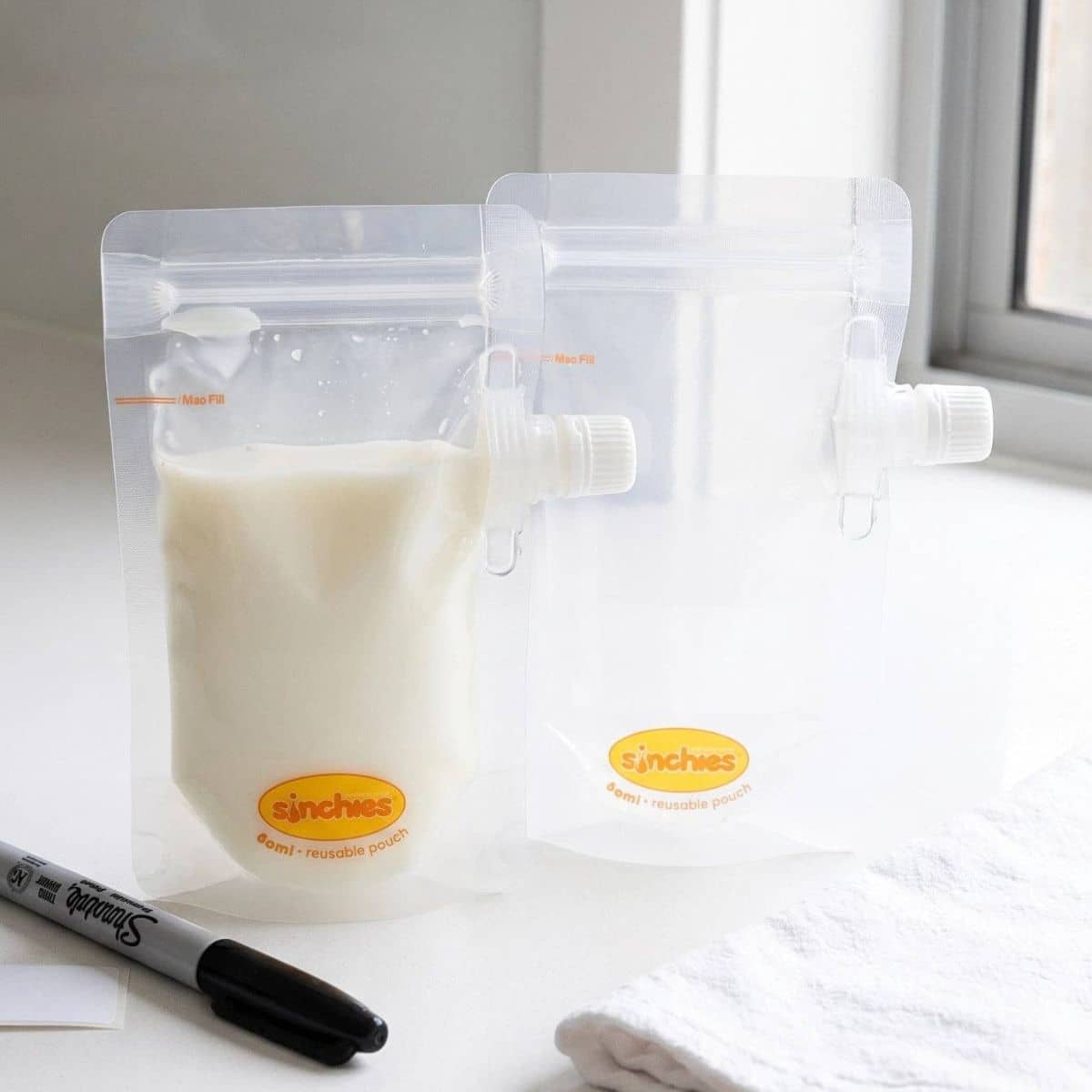 Sinchies Reusable Breast Milk Storage Bags - Small
