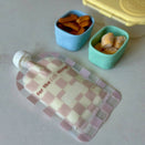 Sinchies Reusable Food Pouches - Checkmate Blush