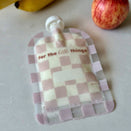 Sinchies Reusable Food Pouches - Checkmate Blush