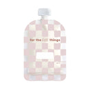 Sinchies Reusable Food Pouches - Checkmate Blush
