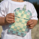 Sinchies Reusable Food Pouches - Checkmate Bubblegum