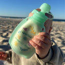 Sinchies Silicone Squeezy Pouch - Green Pastel Pop