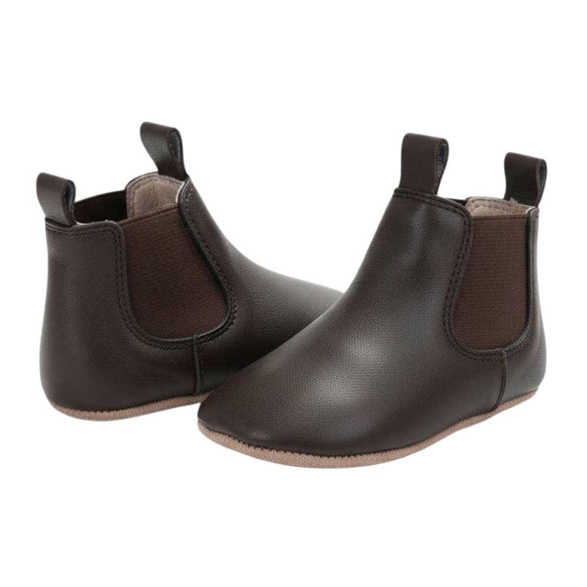Skeanie Riding Style First/Pre Walker Leather Boots - Chocolate