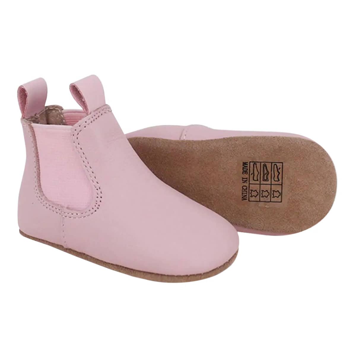 Skeanie Riding Style First/Pre Walker Leather Boots - Pink