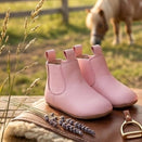 Skeanie Riding Style First/Pre Walker Leather Boots - Pink