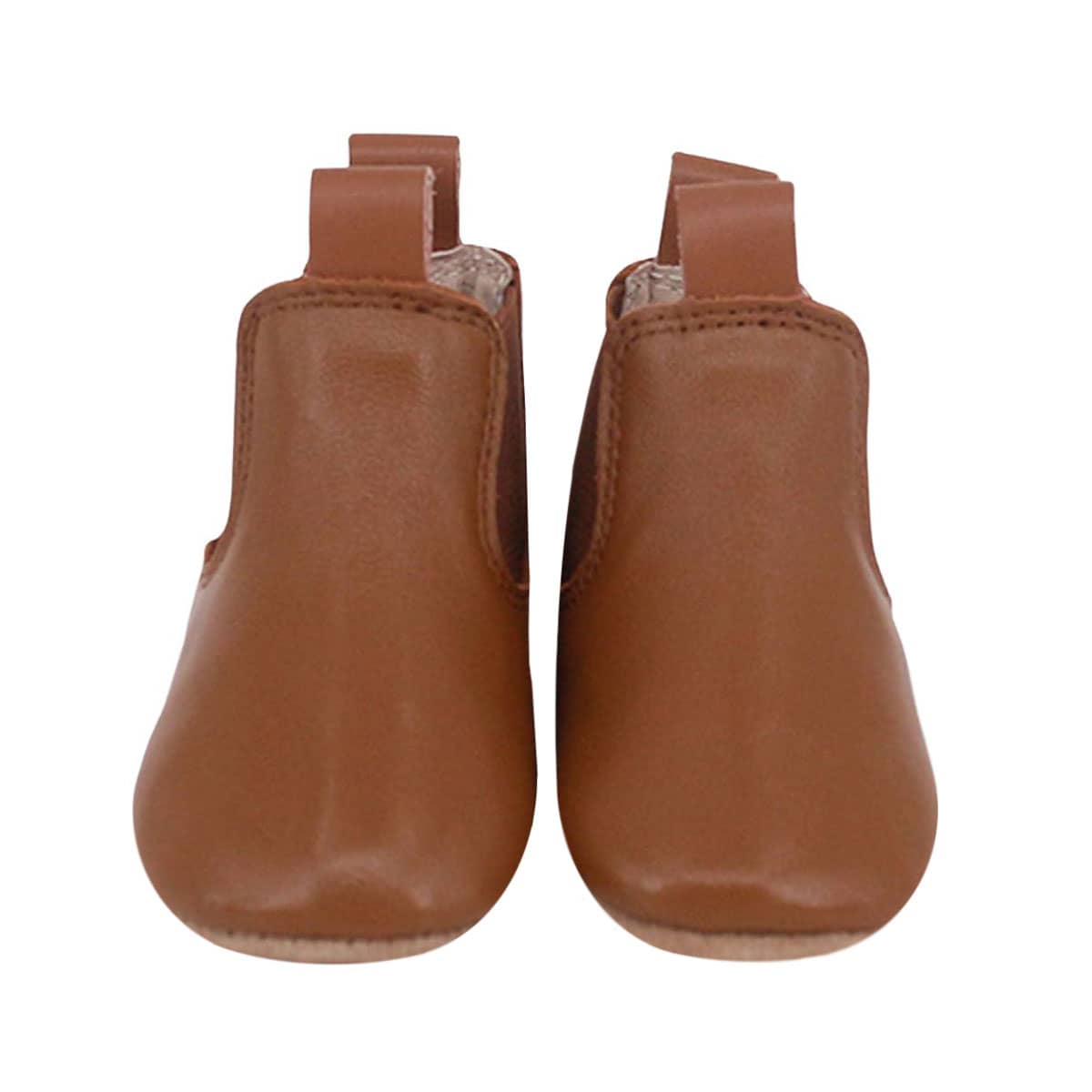 Skeanie Riding Style First/Pre Walker Leather Boots - Tan