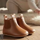 Skeanie Riding Style First/Pre Walker Leather Boots - Tan
