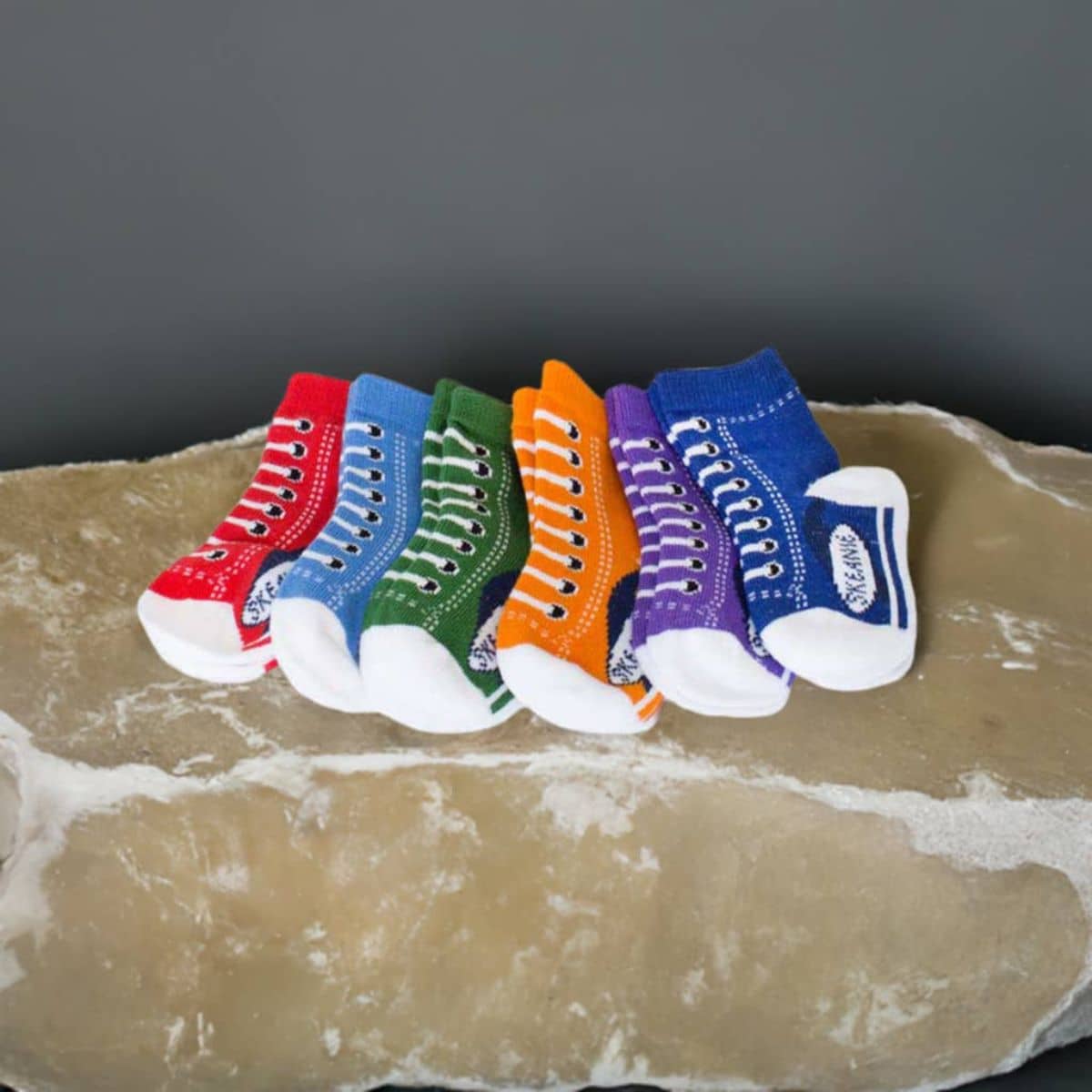 Skeanie Six Pack Baby Socks - Sneakers