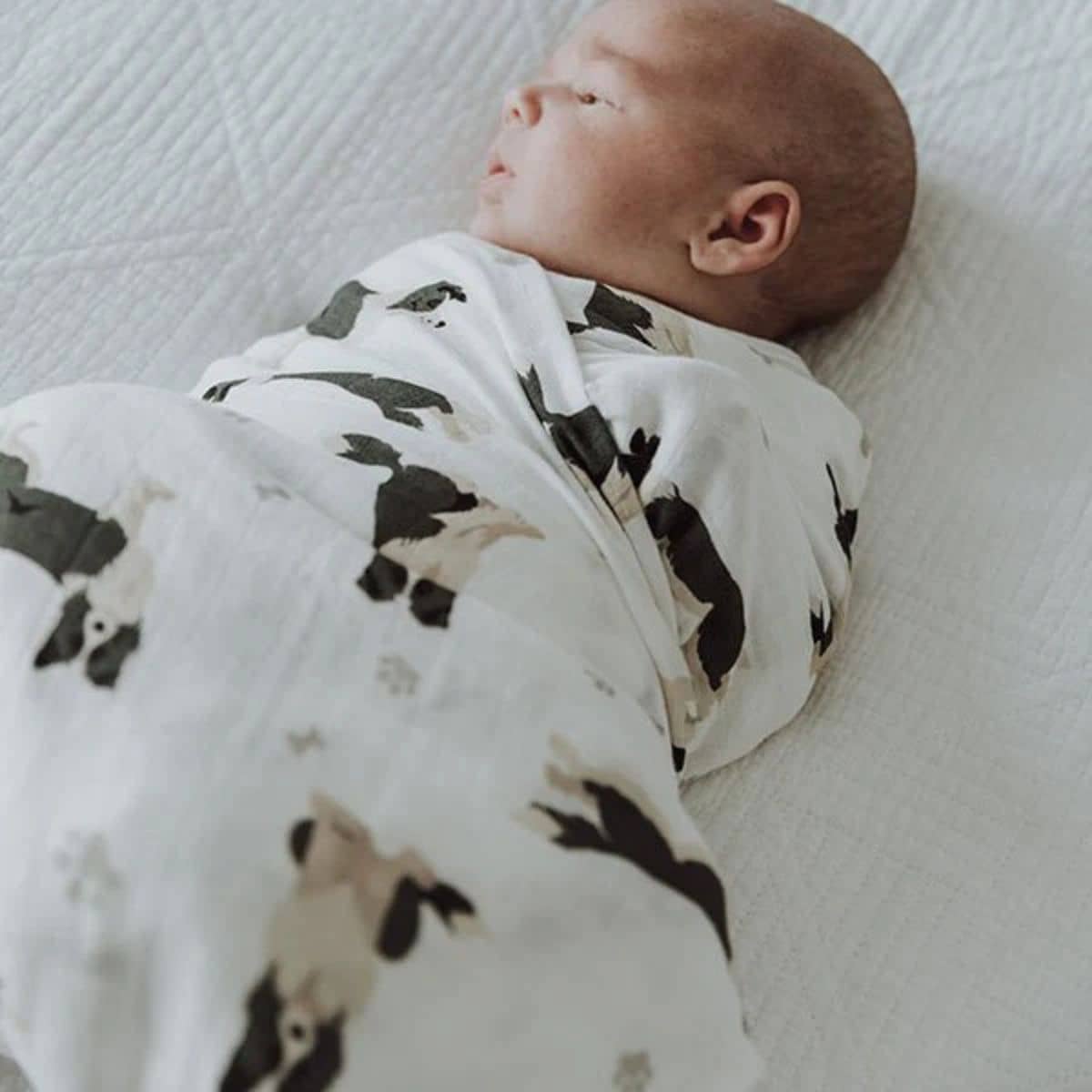 Smitten Bub Co Bamboo / Cotton Muslin Wrap - Golden Retriever