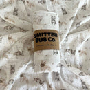 Smitten Bub Co Bamboo / Cotton Muslin Wrap - French Bulldog