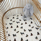 Smitten Bub Co Fitted Bassinet Sheet and Change Pad Cover - Rottweiler