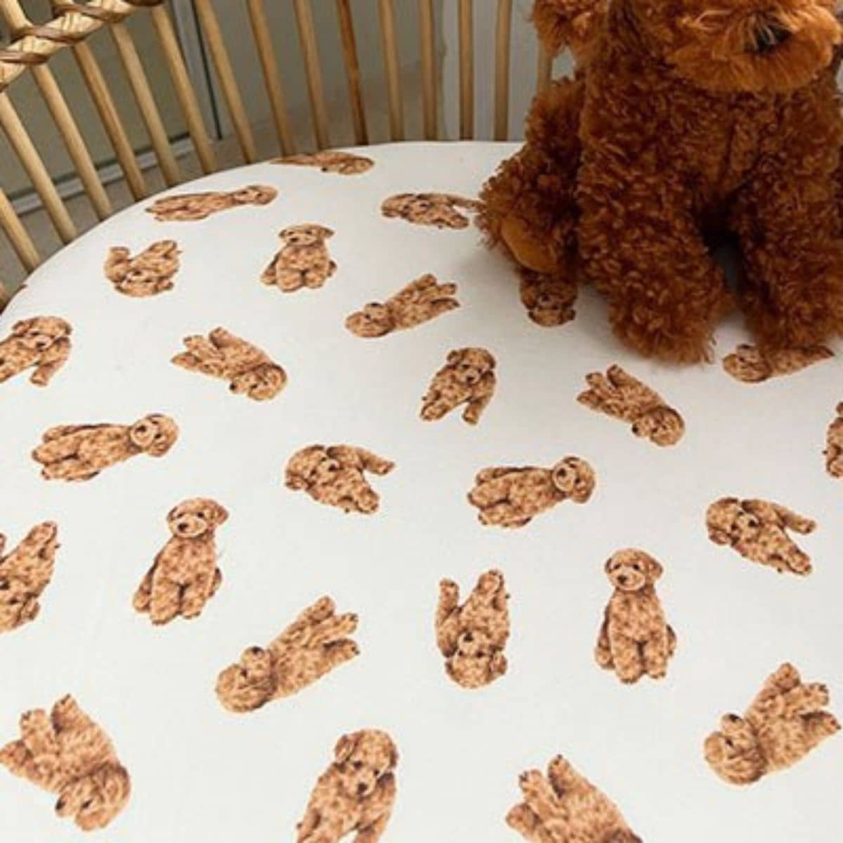Smitten Bub Co Fitted Cot Sheet - Cavoodle