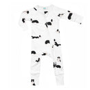Smitten Bub Co Full Zip Romper - Border Collie