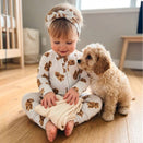 Smitten Bub Co Full Zip Romper - Cavoodle