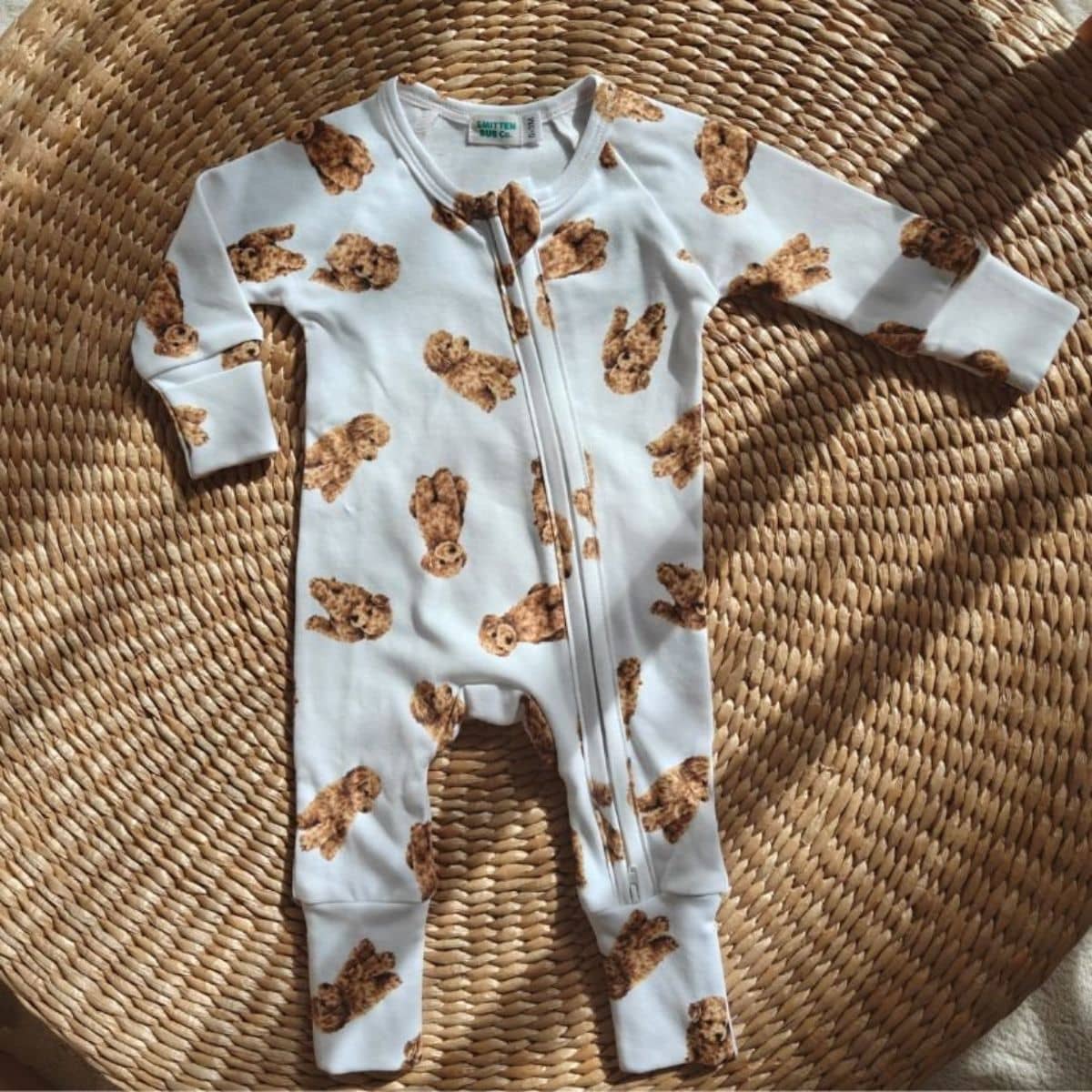 Smitten Bub Co Full Zip Romper - Cavoodle