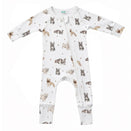 Smitten Bub Co Full Zip Romper - French Bulldog