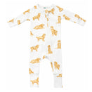 Smitten Bub Co Full Zip Romper - Golden Retriever