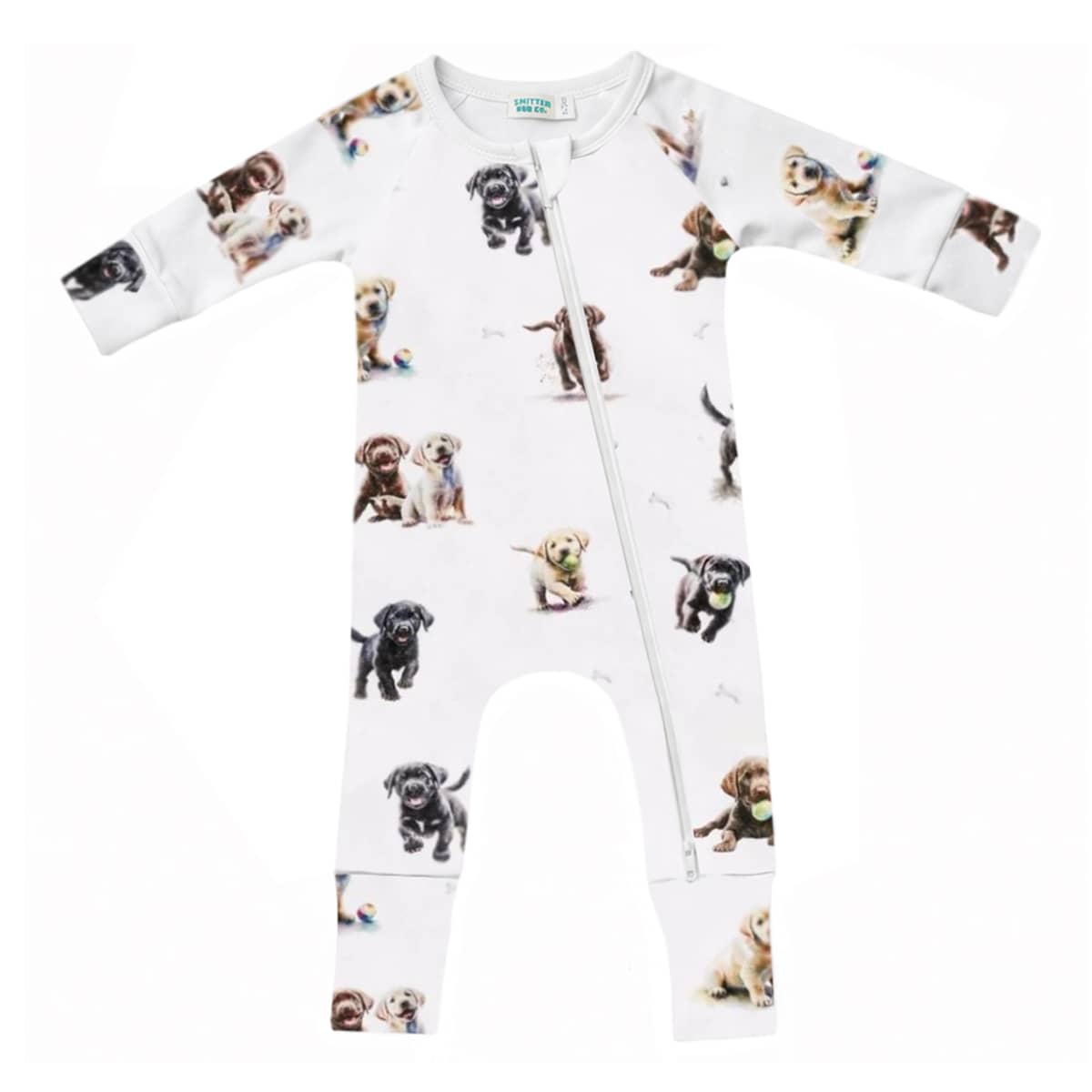 Smitten Bub Co Full Zip Romper - Labrador