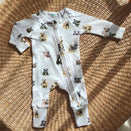 Smitten Bub Co Full Zip Romper - Staffy