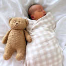 Snug as a Bub + Co Organic Cotton Muslin Swaddle - Classic Gingham
