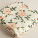 Snug as a Bub + Co Organic Cotton Muslin Swaddle - Wild Roses