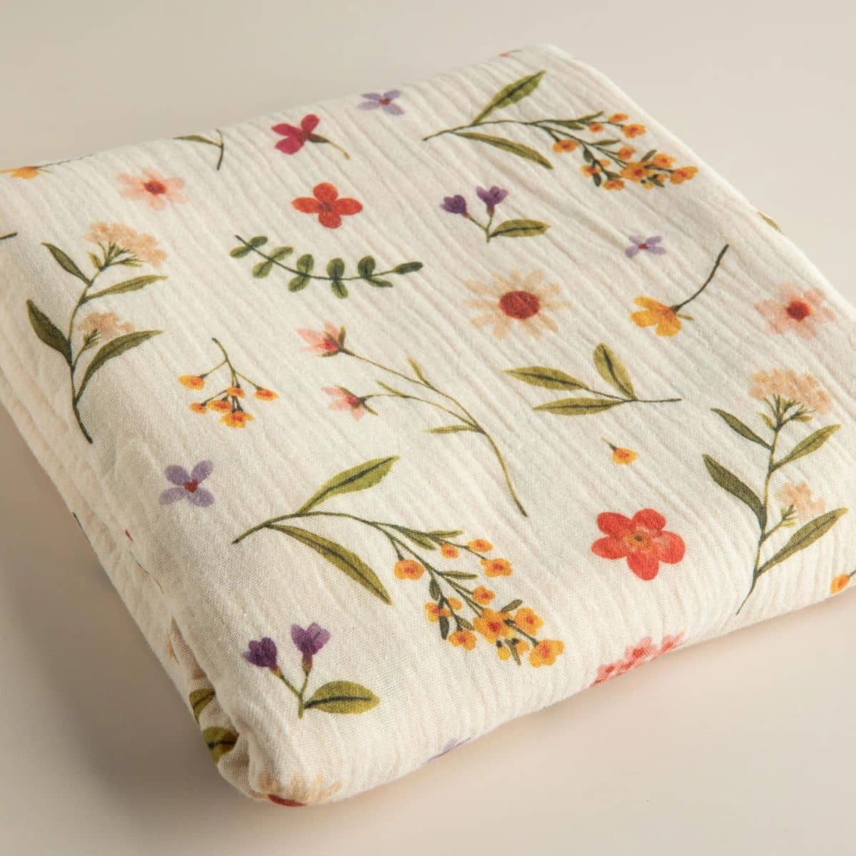 Snug as a Bub + Co Organic Cotton Muslin Swaddle - Wildflowers