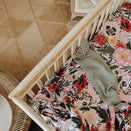 Snug as a Bub Fitted Cot Sheet - Les Fleurs