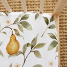 Snug as a Bub Fitted Cot Sheet - Whimsical Pear