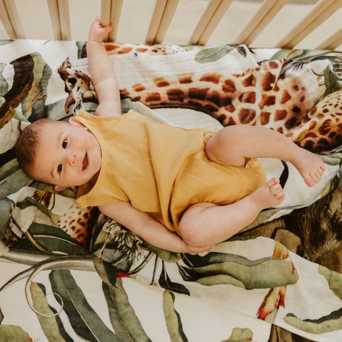 Snug as a Bub Fitted Cot Sheet - Wild One