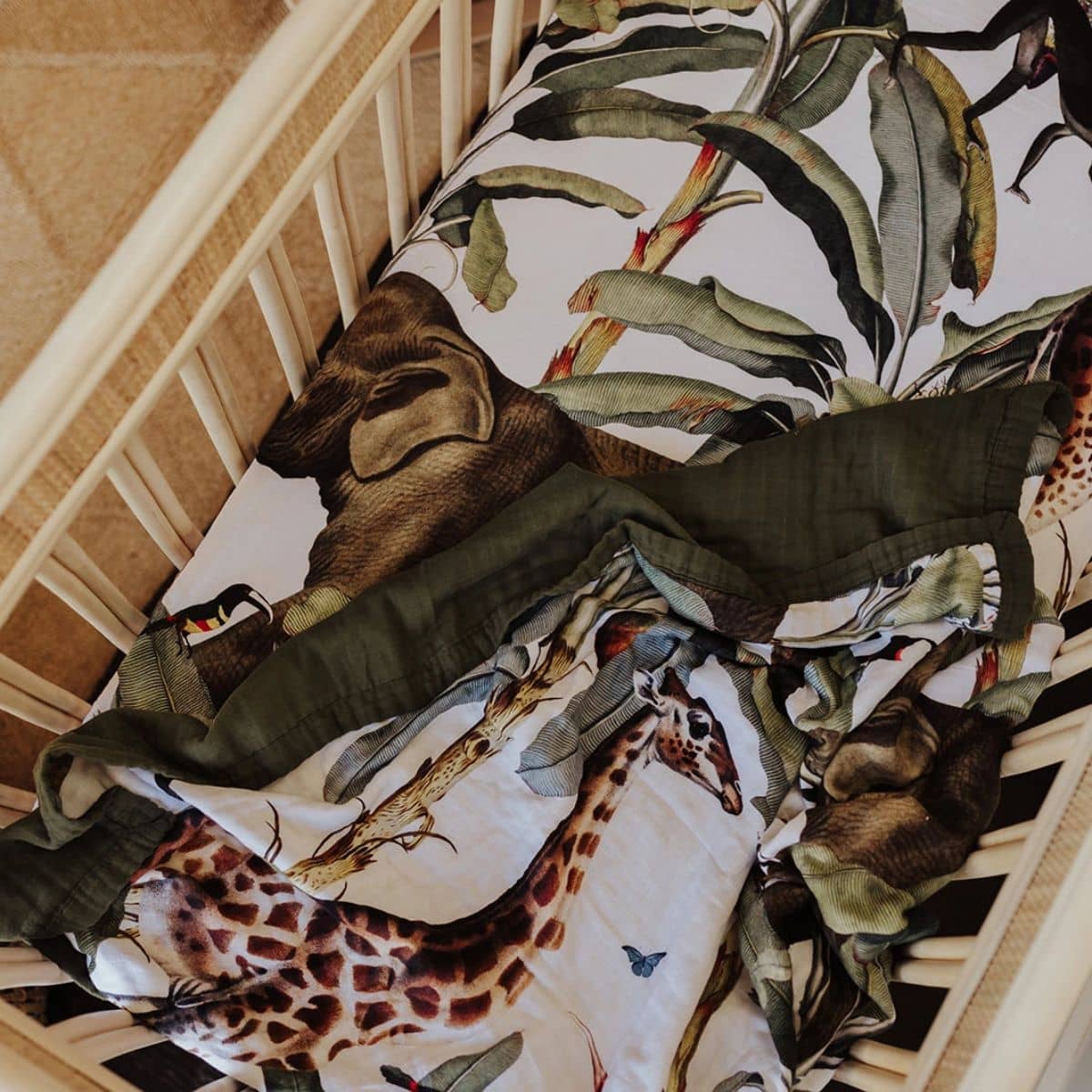 Snug as a Bub Fitted Cot Sheet - Wild One