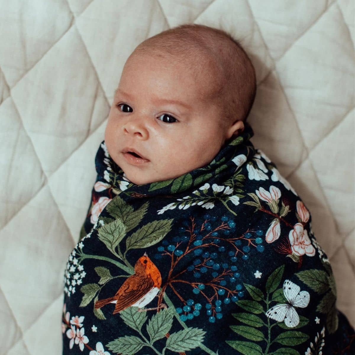 Snug as a Bub Organic Cotton Muslin Swaddle - Night Garden