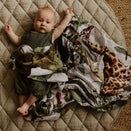 Snug as a Bub Organic Cotton Muslin Swaddle - Wild One