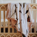 Snug as a Bub Organic Cotton Muslin Snuggly Blanket - Fly Away, Butterfly